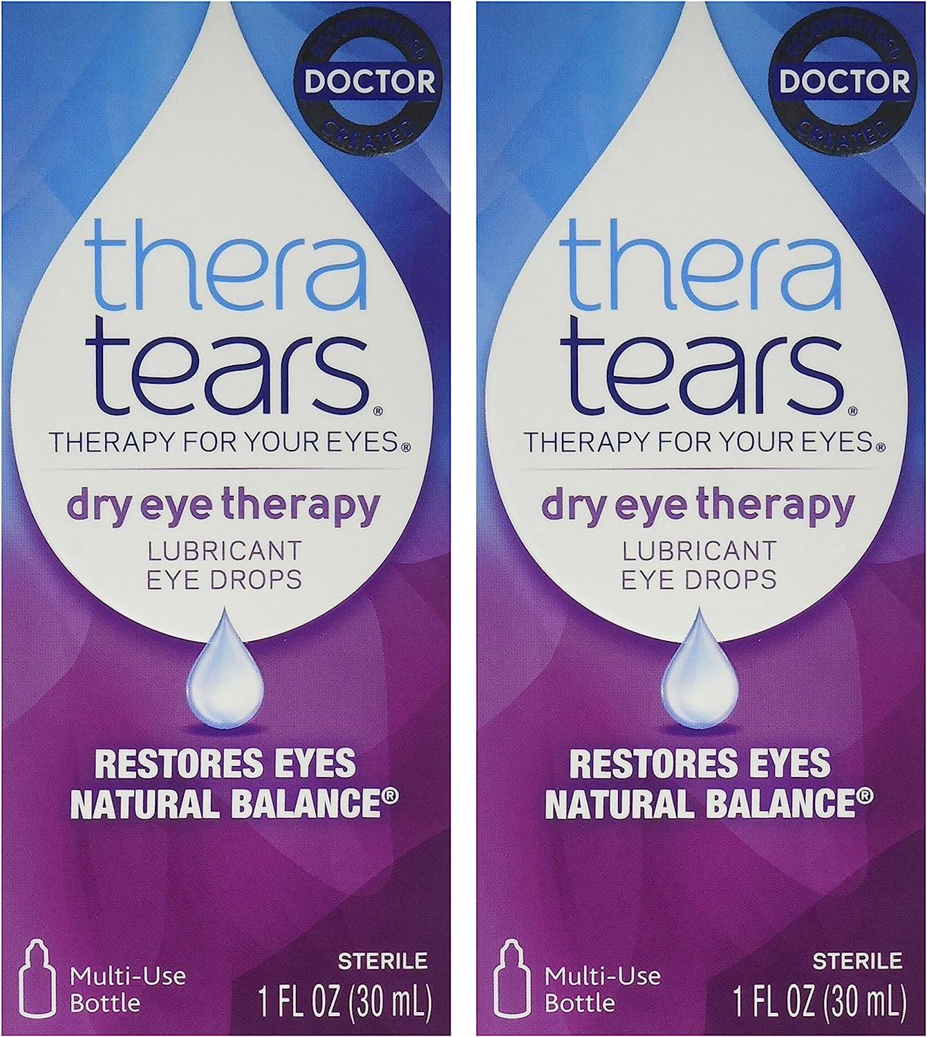 TheraTears Lubricant Eye Drops-1 oz, 2 pk
