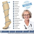 thumbnail image 6 of 3 Pairs Copper Compression Socks for Women & Men Circulation 15-20 mmhg - Better Blood Flow, Swelling, Best Support for Medical, Running, Nursing, 6 of 6