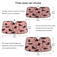 thumbnail image 6 of Iauyy Foldable Windshield Sun Shade for Cars, Interior Sun Protection for car UV Protection for Sedan/SUV/Truck, (S/M/L) Simple Sketch Of A Kitten, 6 of 8