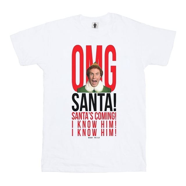 Elf Mens OMG Santa I Know Him T-Shirt