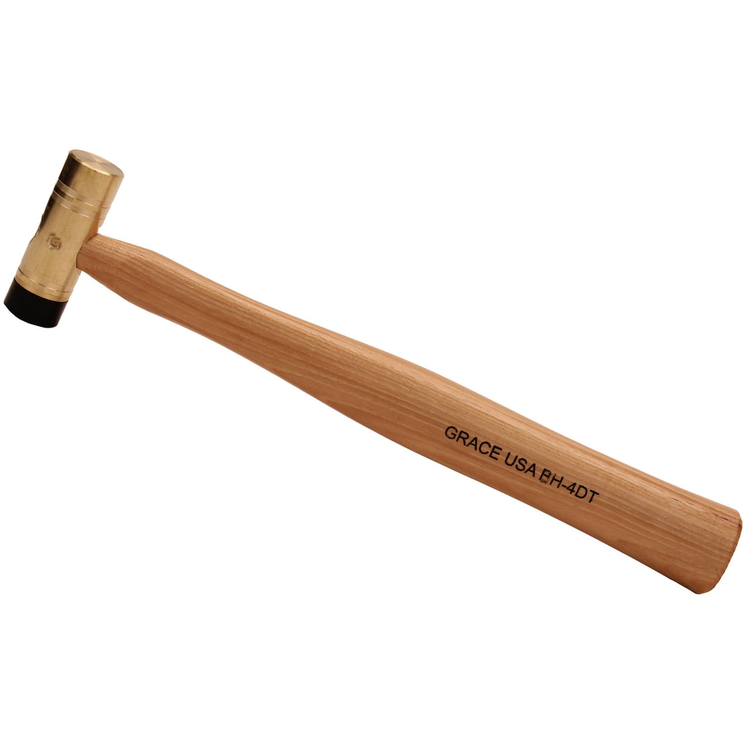 Grace USA Tools Delrin Tipped Brass Hammer 4 oz