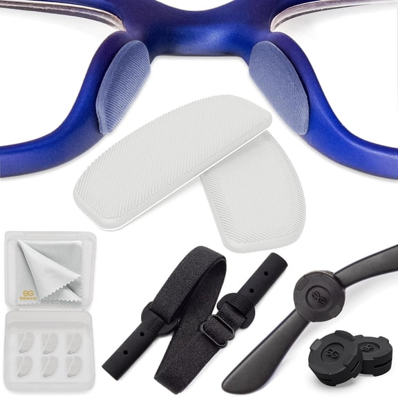 Glasses Nose Grips Anti Slip - 1mm Eyeglass Nose Pads (6 Clear Pair) - Silicone Nose Pad Glasses Comfort - Keep Glasses from Sliding Nose