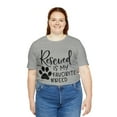 thumbnail image 4 of Women's Dog Rescue Shirt Who Rescued Who T-Shirt  Dog Rescue Gift, 4 of 6