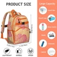 thumbnail image 6 of Boho Bohemia Pioneer Flower Art Backpack for School,Cute School Bag,Schoolbag with Adjustable Shoulder Straps & Padded Back,15.25"x11.5"x5.25", 6 of 6