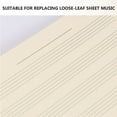 thumbnail image 3 of Mobutofu 100 Sheets Staff Paper Refulls White Writing Paper for Teachers Use, 3 of 5