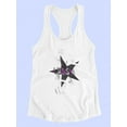 thumbnail image 3 of Crash Or Star Noise Art Racerback Tank Women -Image by Shutterstock, Female Medium, 3 of 4