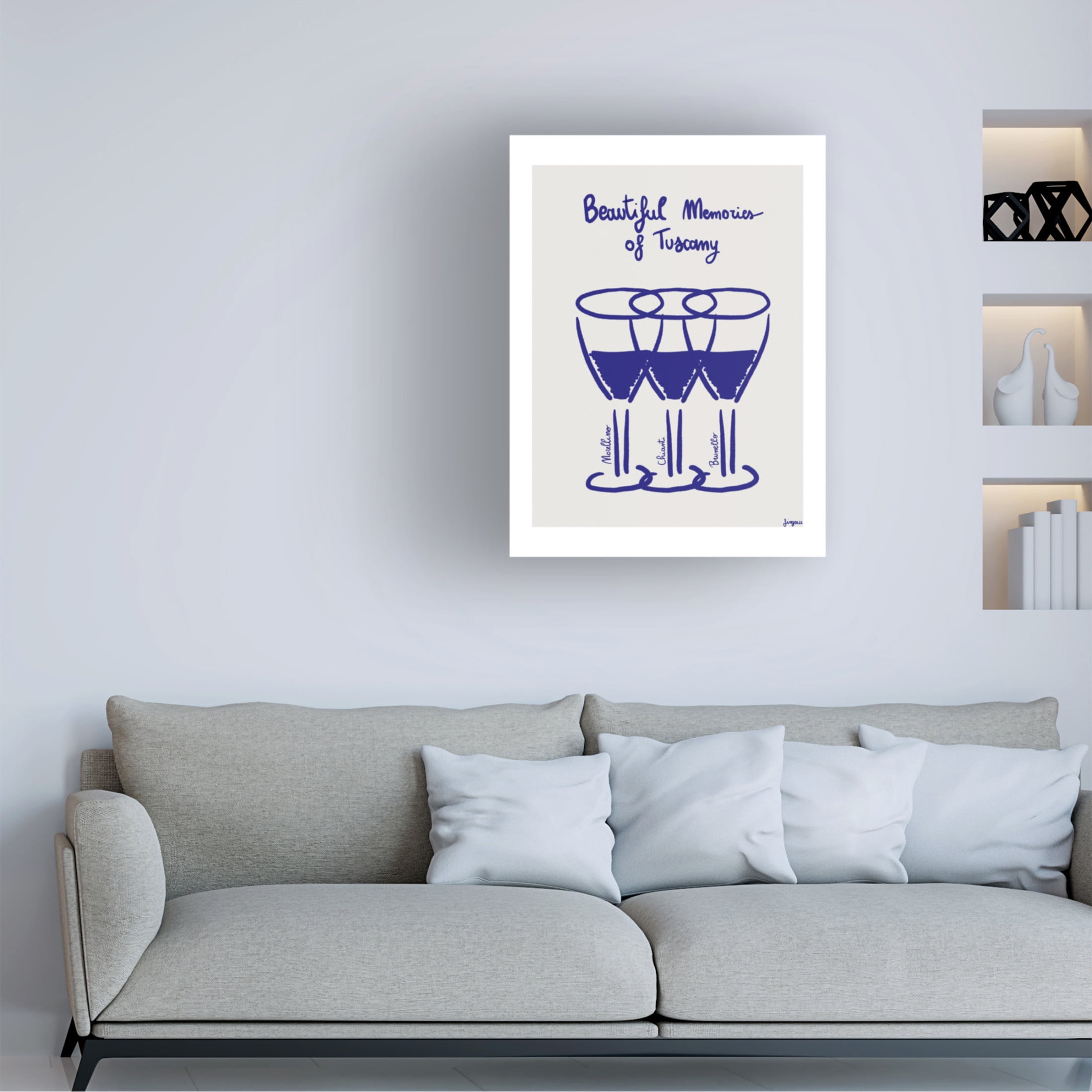 Trademark Fine Art Giulia Mora  Il vino Canvas Wall Art