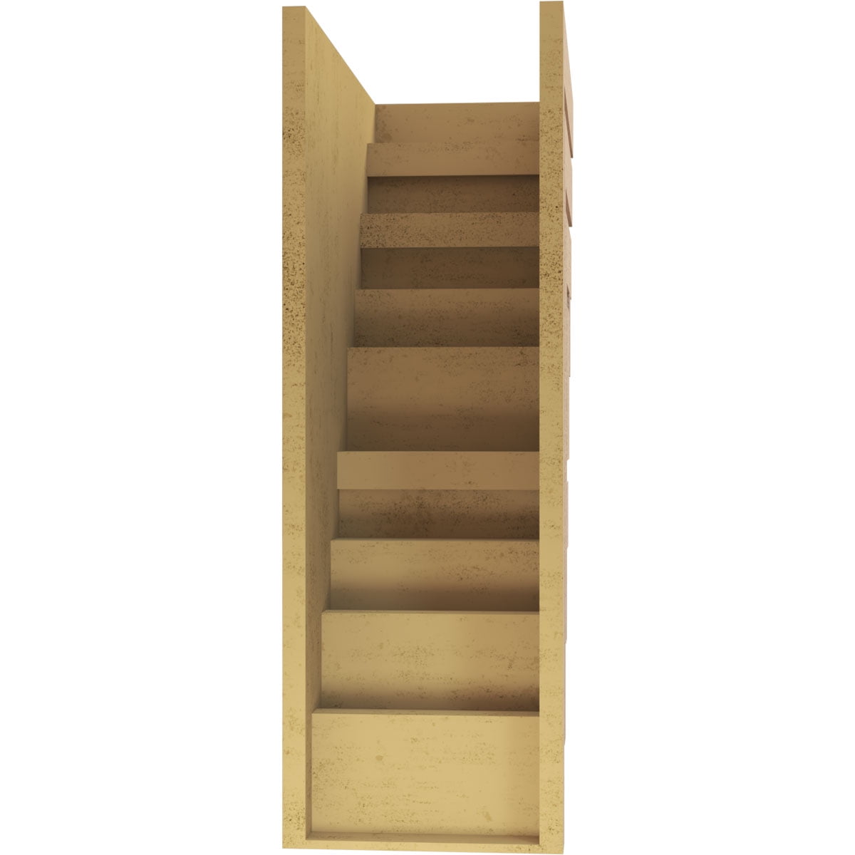12"W x 24"D x 36"H Classic Landon Rough Cedar Woodgrain TimberThane Corbel, Primed Tan