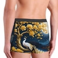 thumbnail image 5 of Daiia Moonlit Golden Tree Peacock Men's Underwear Boxer Briefs, Cotton Stretch Moisture-Wicking Underwear-XX-Large, 5 of 9