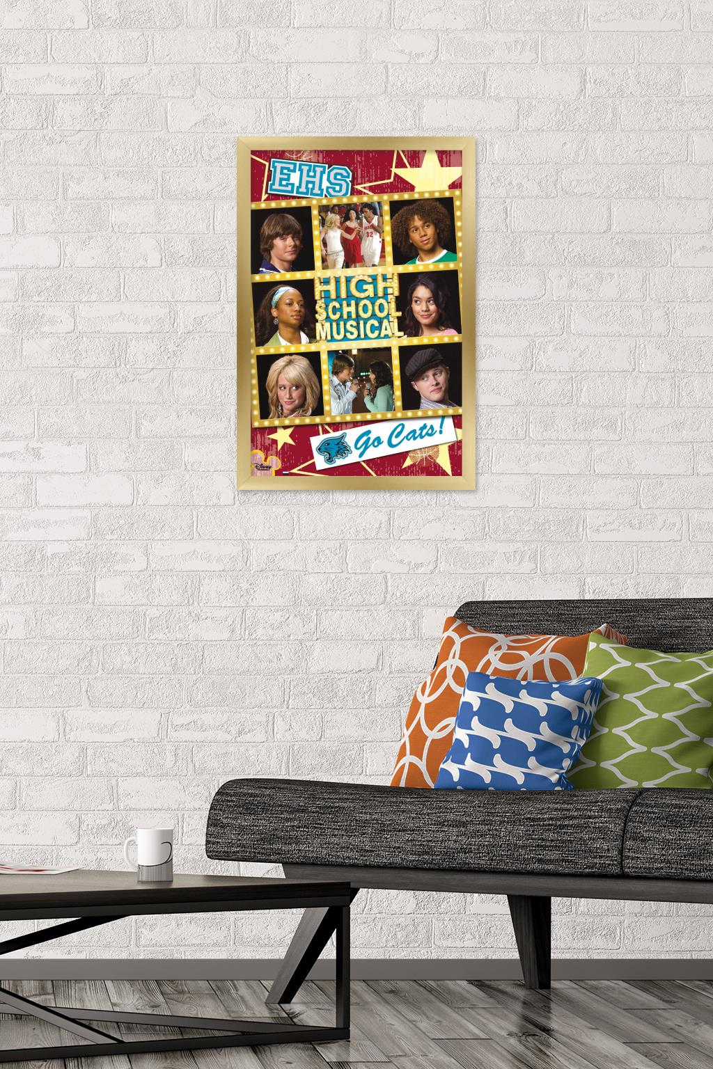 High School Musical - Grid Wall Poster, 14.725" x 22.375" Framed