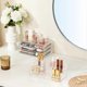 thumbnail image 2 of Acrylic Clear Dustproof Makeup Storage Organizer Drawers Large Skin Care Cosmetic Display Cases for Bathroom Stackable Storage Box with 4 Drawers for, 2 of 4