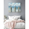 thumbnail image 3 of Seagull Canvas Print Wall Art Summer Beach Framed Canvas Art Wall Decor Modern Pictures Painting Morden Artwork for Living Room Bedroom, Ready to Hang - 16"x20", 3 of 6