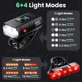 thumbnail image 6 of DAYBETTER Bike Lights Set, 360 Lumens Rechargeable Bicycle Headlight & Taillight，6+4 Lighting Modes, IPX4 Waterproof, Easy to Install for Night Riding Commuting, 6 of 6