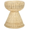 thumbnail image 2 of Safavieh Tritan Modern Backless Rattan Foot Stools, Natural, 2 of 5