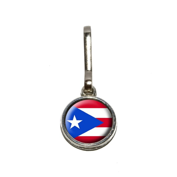 Puerto Rico Puerto Rican Flag Charm Zipper Pull