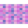 thumbnail image 1 of Ahgly Company Machine Washable Indoor Rectangle Transitional Bright Lilac Purple Area Rugs, 5' x 7', 1 of 7