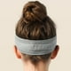 thumbnail image 5 of Diademas Bandas para el sudor para mujeres y hombres │ Bandas para la cabeza de entrenamiento Banda para el cabello Banda para el sudor para ejercicio físicoNegro+gris, 5 of 5