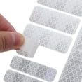thumbnail image 6 of Unique Bargains 14pcs Universal Reflective Stickers Decals or Helmet Adhesive Tape Reflector for Bicycle Motorcycle Car Silver Tone, 6 of 6