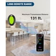 thumbnail image 4 of Buscador de llaves Midlocater, etiquetas localizadoras RF de 85 dB+ con rango de trabajo de 15 pies, rastreador de llaves localizador remoto con sonido para encontrar billetera, llave, teléfono,, 4 of 5