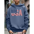 thumbnail image 3 of Letter USA American Flag Graphics For Kid Boys Independence Day - Keep Him Warm And Stylish! Size:5T-14Y, 3 of 8
