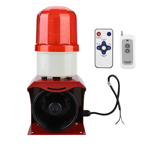 OTVIAP 1224V Industrial Sound and Red Flashing Warning Alarm