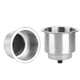 thumbnail image 4 of Estante para tazas para barcos, 2 piezas, soporte para botellas de acero inoxidable plateado, suministros para el hogar, acabado de lujo, 4 of 8