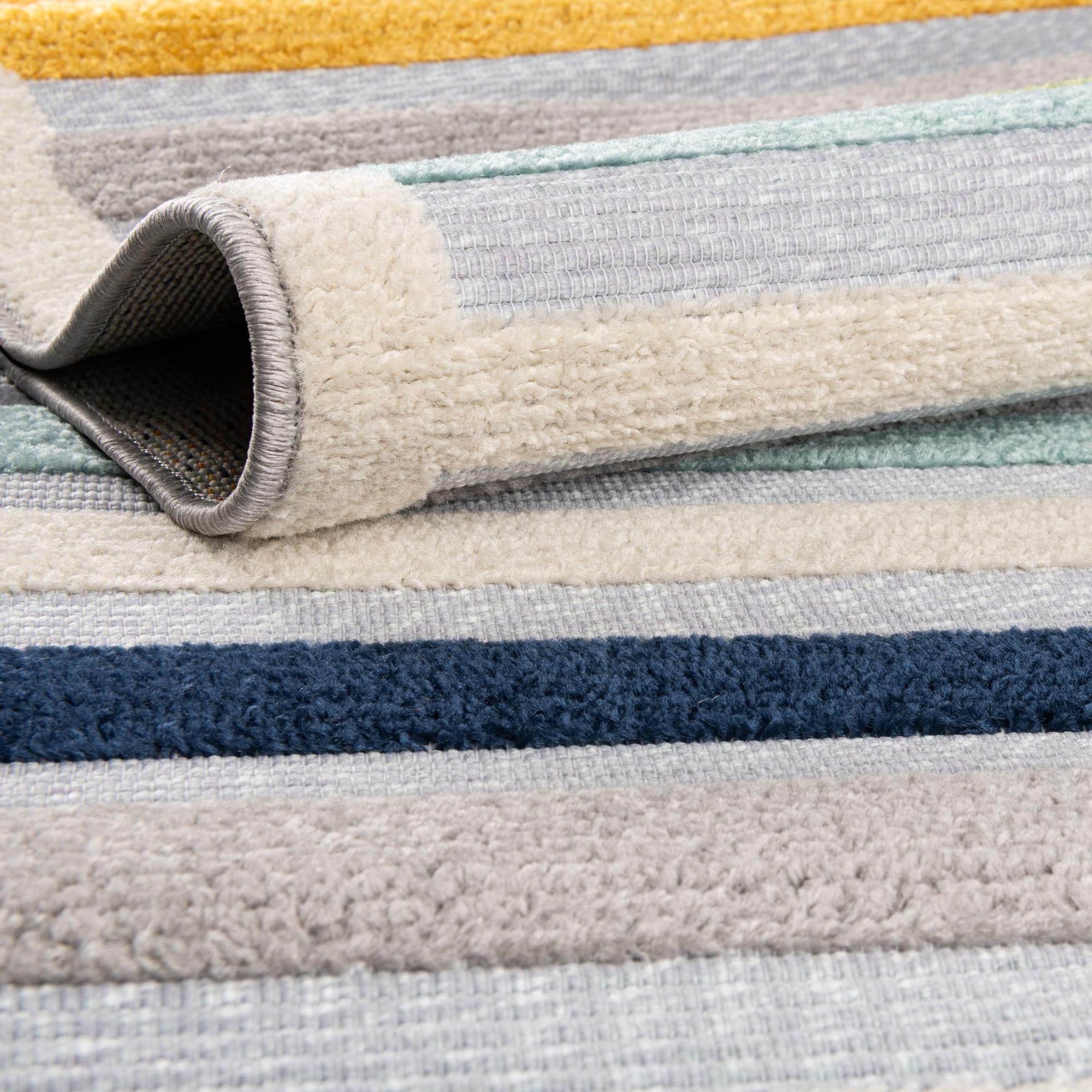 Rugs.com Aruba Outdoor Collection Rug – 5' 3 x 8' Gray Low-Pile Rug Perfect For Any Outdoor Space, Bedrooms, Dining Rooms, Living Rooms