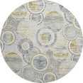 thumbnail image 2 of Addison Rugs Mayfield Premium Machine Washable Transitional Geometric Ivory Round Rug, 8' x 8', 2 of 6
