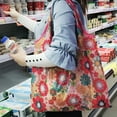 thumbnail image 3 of 10 Pcs Grocery Shopping Bags Large Capacity Shopping Bags Reusable Grocery Shopping Bags Foldable Shopping Tote Bag Waterproof Tote Bags Eco-Friendly with Handle Design, 3 of 7