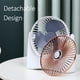 thumbnail image 4 of Mini ventilador circulador de aire USB para estudiantes dormitorio oficina escritorio ventilador de piso silencioso portátil, 4 of 8