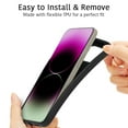 thumbnail image 3 of CoverON For Apple iPhone 16 Pro Max Case, Flexible Slim Lightweight TPU Minimal Phone Cover, Black, 3 of 8