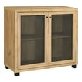 thumbnail image 2 of Mchale Accent Cabinet with Two Mesh Doors Golden Oak, 2 of 6