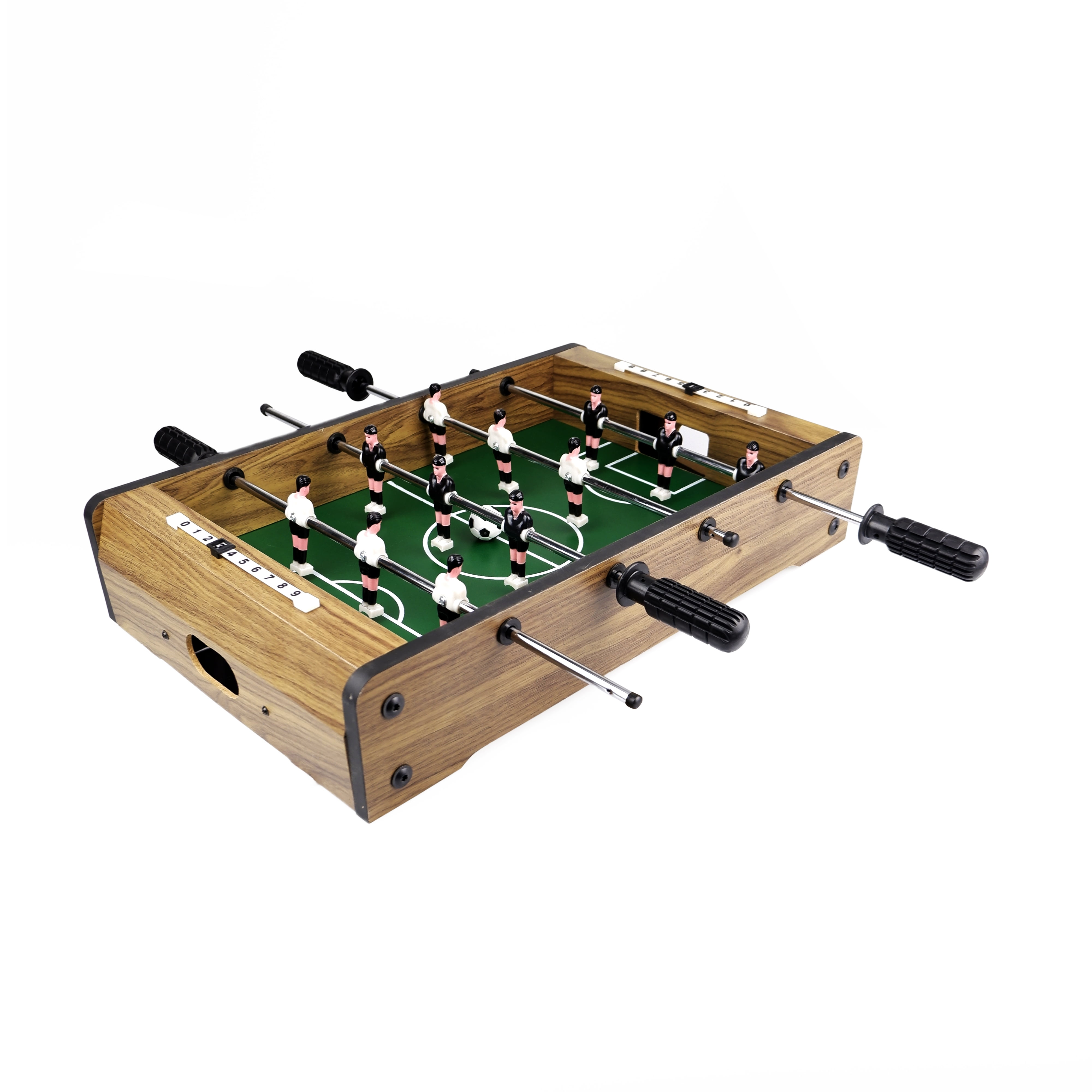 Lonabr Foosball Table Arcades Game Portable Indoor Wooden Soccer Set Home Family 