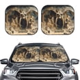 thumbnail image 2 of Fotbe Ancient Skull Cave Landscape Juego de 2 Piezas de Parasoles para Parabrisas | Bloqueador Solar para Auto | Accesorios Plegables para Protección Solar Interior-Medium, 2 of 6