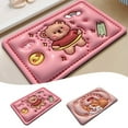 3D ThreeDimensional Cartoon Diatom Mud Absorbent Floor Mat Bathroom