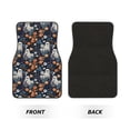 thumbnail image 2 of Pofeuu Cute ghost in the flowers Print Car Foot Mat Set of 4 Pieces - All-Weather Full Set Floor Mats for Cars Trucks SUVs, 2 of 7