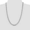 thumbnail image 2 of 925 Sterling Silver 6.7mm Polished Open Curb Chain 26 Inch, 2 of 7
