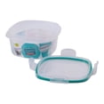 thumbnail image 4 of Contenedor Prichos Cuadrado Tapa Hermética de Clip Plástico Transparente 1150 ml, 4 of 4