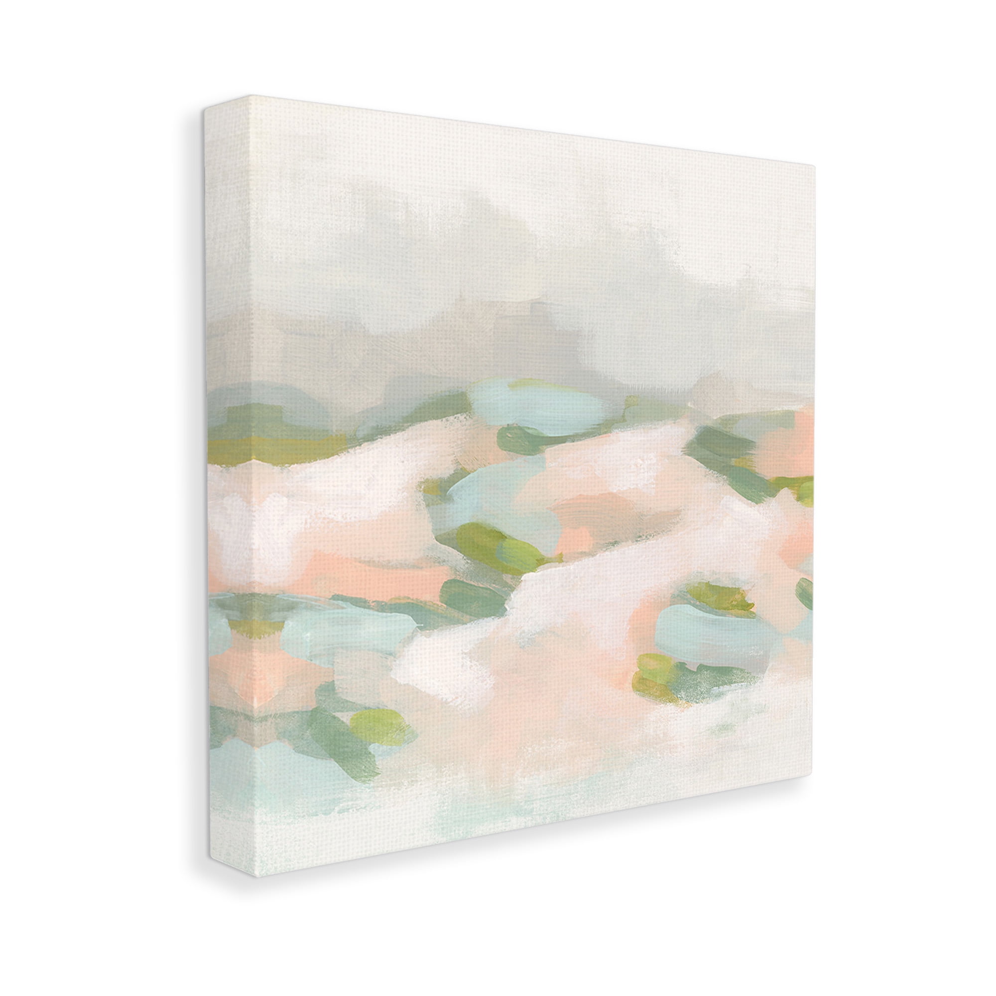 Stupell Industries Abstract Pastel Mountains Abstract Painting Gallery Wrapped Canvas Art Print Wall Art, 24 x 24