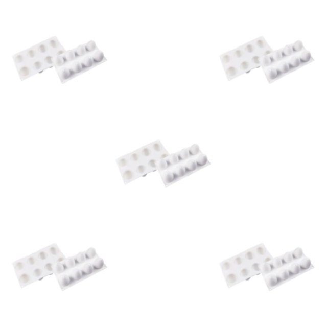 Yuarrent Molde de silicona blanco para formas ovaladas, para cocinar y hornear, molde de silicona ovalado, molde para huevos de Pascua, molde Type2 NO2