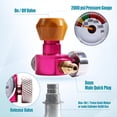 thumbnail image 2 of Adaptador Rápido de CO2, Carbonatador de Intercambio de Refrescos con Manómetro para Máquina de Refrescos, Adaptador de Cilindro de CO2, Conexión, 2 of 6