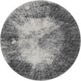 thumbnail image 2 of Addison Rugs Dream Shag Premium Machine Washable Transitional Abstract Black Round Rug, 8' x 8', 2 of 8