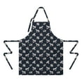 thumbnail image 2 of Blue Cartoon Unicorn Flower Pattern Apron-Garden Aprons for Women with Pockets-Cotton Linen Waterproof Kitchen Cooking Gardening Aprons Adjustable for Kitchen,Cooking,BBQ and Salon 33x27 Inch, 2 of 7