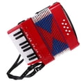 thumbnail image 4 of OULII 1Pc Red Plastic Accordion Portable for Beginner Music Practice and Playing, 4 of 6