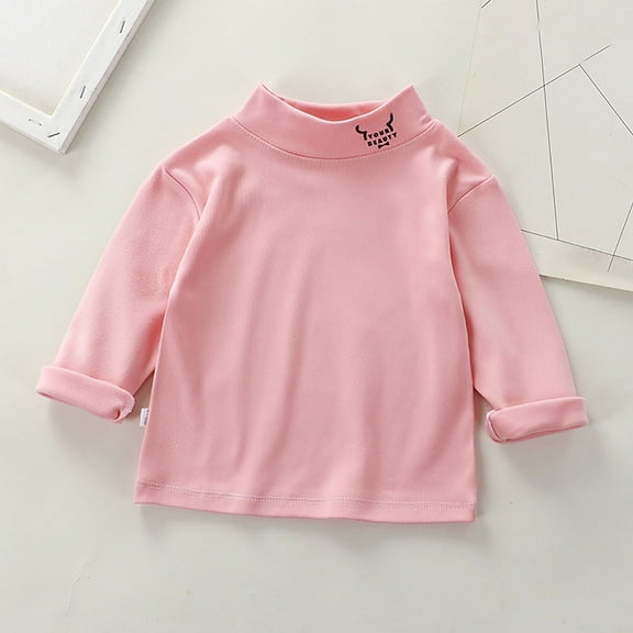 Kids Shirt For Boys Solid color Girls Pink Top Crewneck Top Tees Shirts Cotton T Shirt Clothes For Kids 6-7 Years Cute Boy Girl Clothing