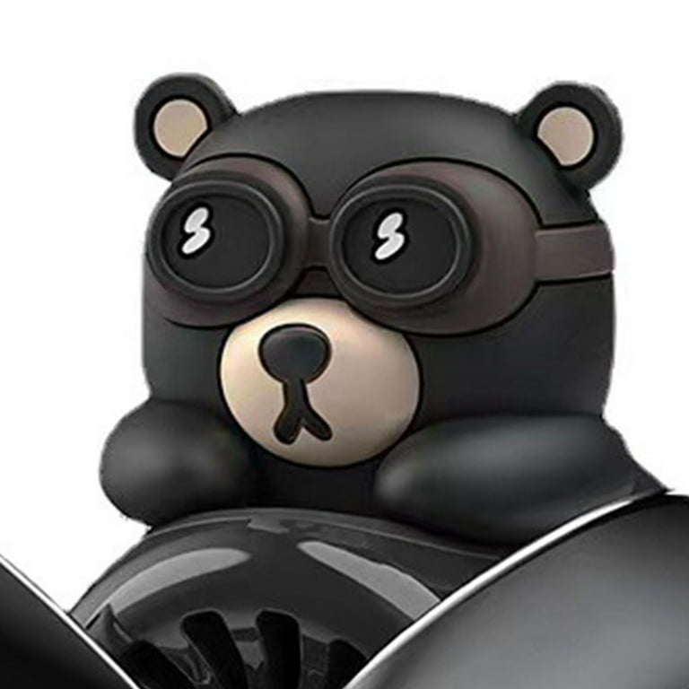 Smrinog Silicone Car Air Freshener - Cartoon Bear Pilot Modeling  Aromatherapy (A)