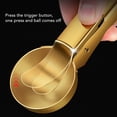 thumbnail image 6 of Ice Cream Scoop with Trigger,Metal Cookie Scoops with Non-Slip Effortless Handle,Stick Proof Stainless Steel Ice Cream Ball Spoon for Fruit Pepper[Gold], 6 of 9