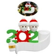 thumbnail image 4 of Memorable 2020 árbol de Navidad colgante colgante adornos personalizados adorno familiar decoración Navidad superviviente conjunto de decoración 2 personas Soledad Llavero de decoradores de festivales, 4 of 10