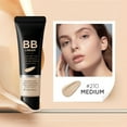 thumbnail image 4 of Full Coverage Concealer Foundation Oil Control Long Lasting Lightweight Tinted Moisturizer With 50+ Pa+++ Moisturizing Liquid Foundation Makeup Brush Set,Brown Apply Maquillage Face Cream, 4 of 8