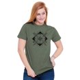 thumbnail image 3 of Compass Diamond Symbolic Spiritual Men's Graphic T Shirt Tees Brisco Brands L, 3 of 6